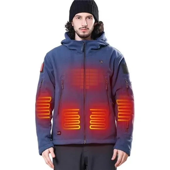 Jackets Coats Heated Jacket Polar Fleece With 12v Battery Pack